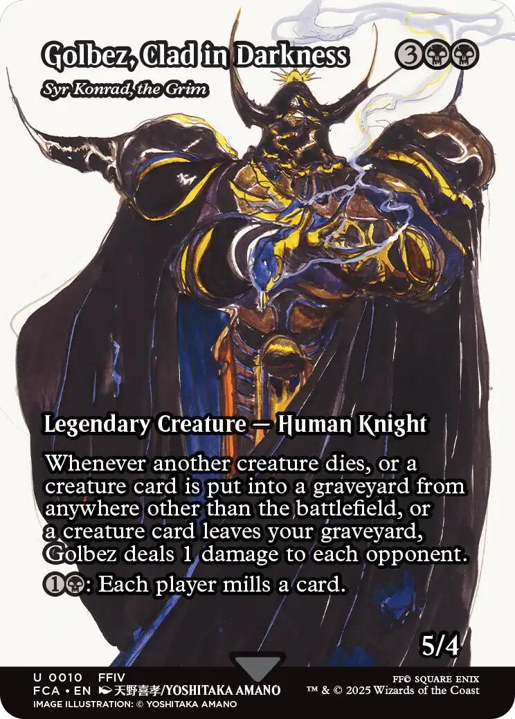 Golbez, Clad in Darkness - Syr Konrad, the Grim (Showcase) [FINAL FANTASY : Through the Ages] - Magic: The Gathering - Card Brawlers | Quebec | Canada |