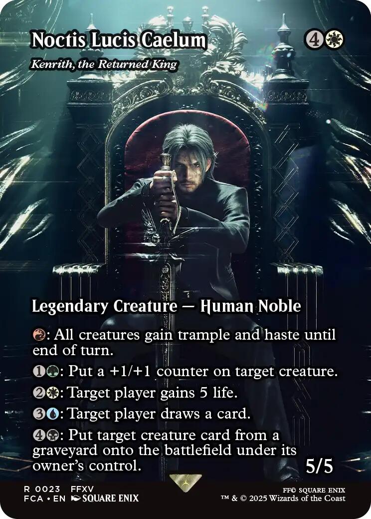 Noctis Lucis Caelum - Kenrith, the Returned King (Showcase) [FINAL FANTASY : Through the Ages] - Magic: The Gathering - Card Brawlers | Quebec | Canada |