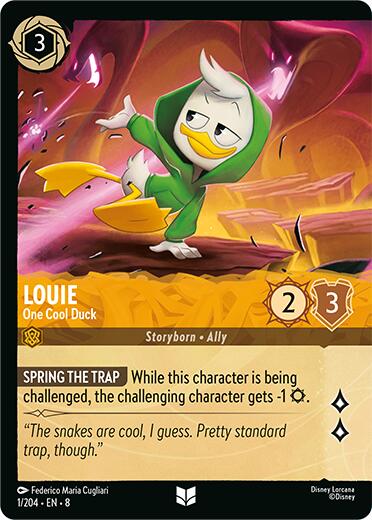 Louie - One Cool Duck (Cold Foil) (1/204) [Reign of Jafar] - Disney - Card Brawlers | Quebec | Canada |