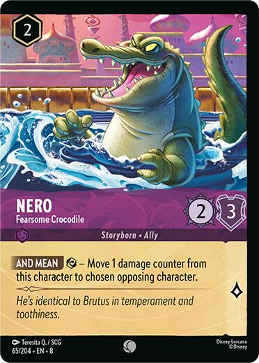 Nero - Fearsome Crocodile (Cold Foil) (65/204) [Reign of Jafar] - Disney - Card Brawlers | Quebec | Canada |