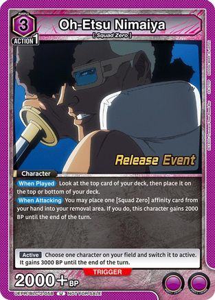 Oh-Etsu Nimaiya (UEPR/BLC-2-058) - UEX01BT BLEACH ThousandYear Blood War Vol2 Release Event Cards - UEX01BT: BLEACH: Thousand-Year Blood War Vol.2 Release Event Cards - Card Brawlers | Quebec | Canada |