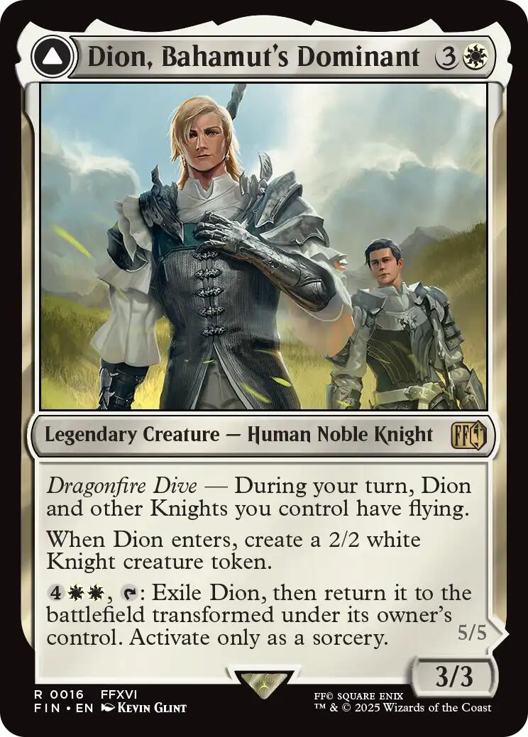 Dion, Bahamut's Dominant // Bahamut, Warden of Light [FINAL FANTASY] - Magic: The Gathering - Card Brawlers | Quebec | Canada |