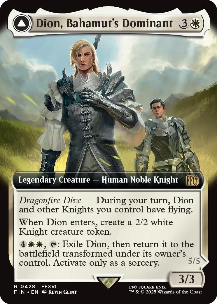 Dion, Bahamut's Dominant // Bahamut, Warden of Light (Extended Art) [FINAL FANTASY] - Magic: The Gathering - Card Brawlers | Quebec | Canada |