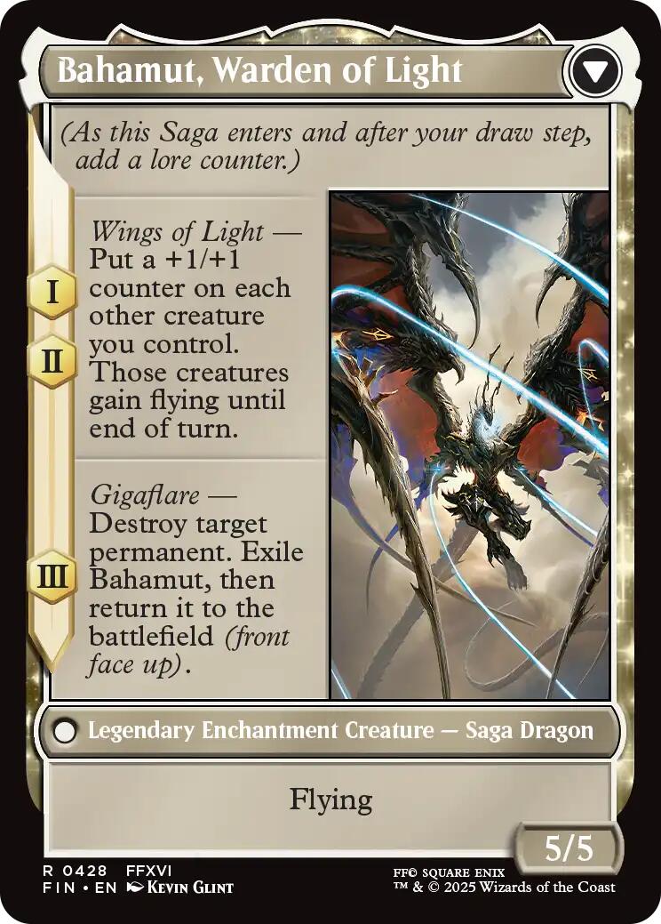 Dion, Bahamut's Dominant // Bahamut, Warden of Light (Extended Art) [FINAL FANTASY] - Magic: The Gathering - Card Brawlers | Quebec | Canada |