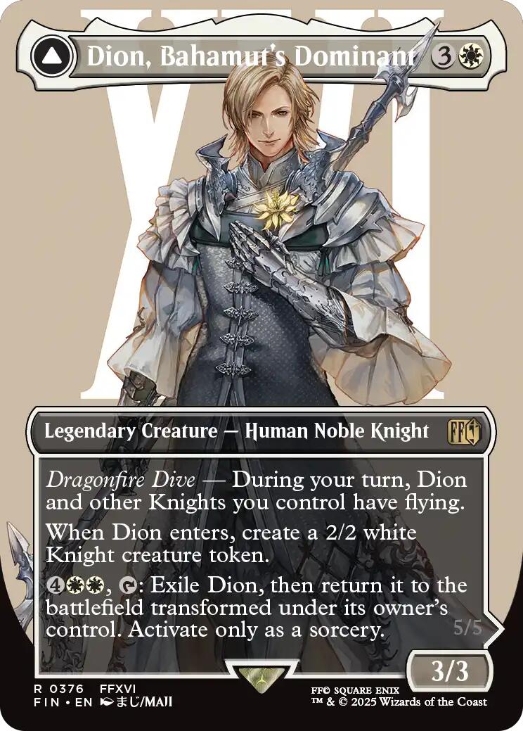 Dion, Bahamut's Dominant // Bahamut, Warden of Light (Borderless) [FINAL FANTASY] - Magic: The Gathering - Card Brawlers | Quebec | Canada |