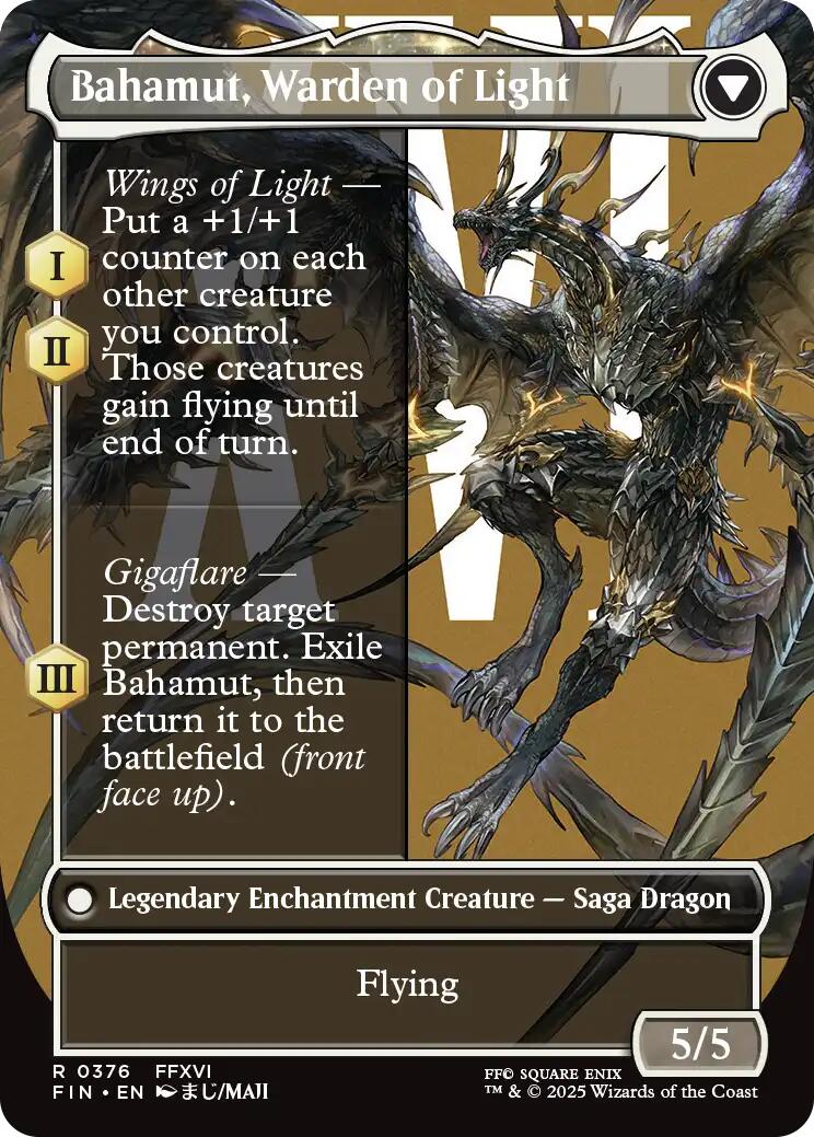 Dion, Bahamut's Dominant // Bahamut, Warden of Light (Borderless) [FINAL FANTASY] - Magic: The Gathering - Card Brawlers | Quebec | Canada |
