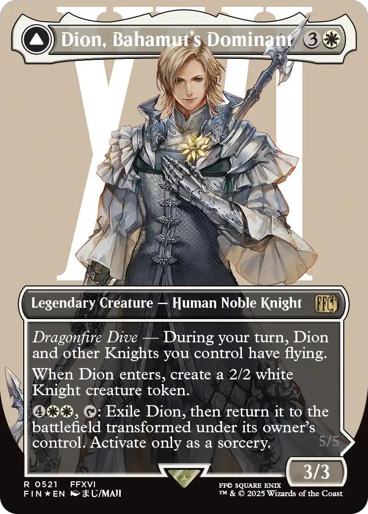 Dion, Bahamut's Dominant // Bahamut, Warden of Light (Borderless) (Surge Foil) [FINAL FANTASY] - Magic: The Gathering - Card Brawlers | Quebec | Canada |