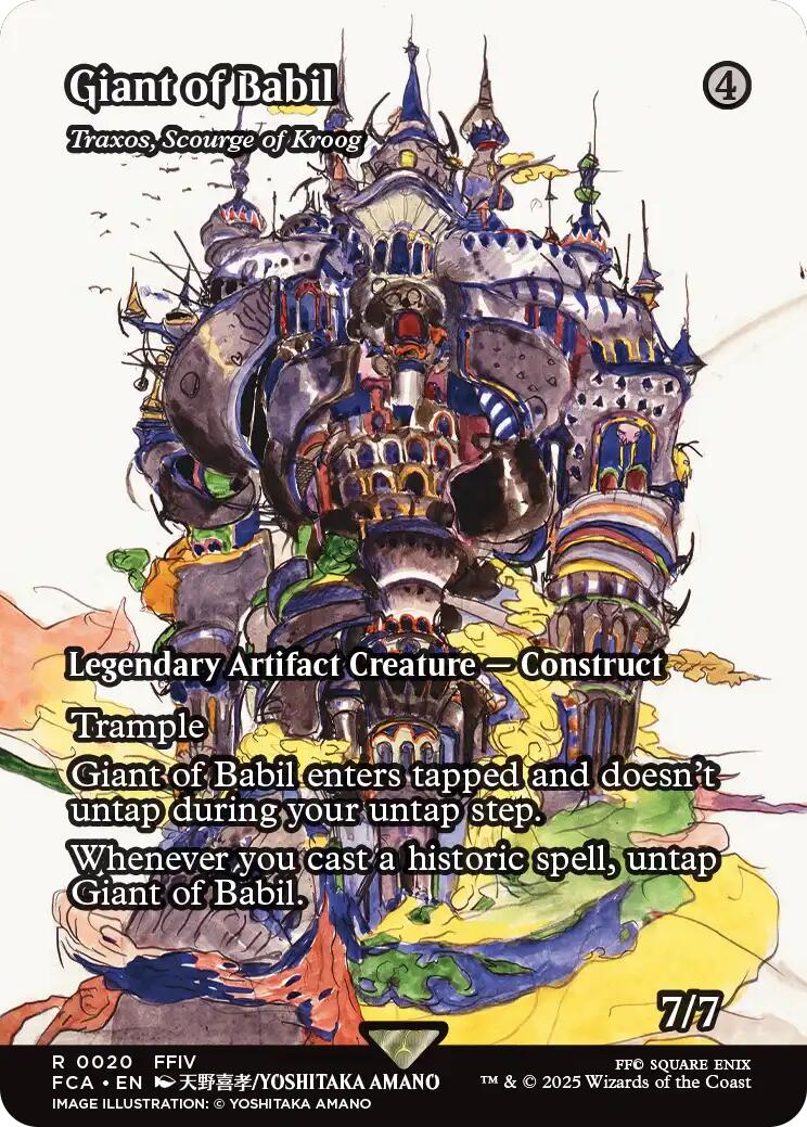 Giant of Babil - Traxos, Scourge of Kroog (Showcase) [FINAL FANTASY : Through the Ages] - Magic: The Gathering - Card Brawlers | Quebec | Canada |