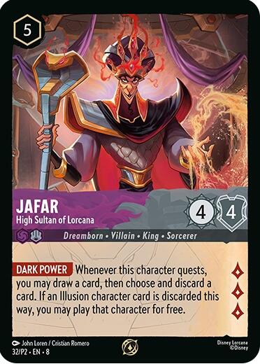 Jafar - High Sultan of Lorcana (Store Champion Participant) (32/P2) [Promo Cards] - Disney - Card Brawlers | Quebec | Canada |