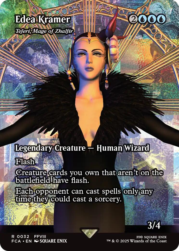 Edea Kramer - Teferi, Mage of Zhalfir (Showcase) [FINAL FANTASY : Through the Ages] - Magic: The Gathering - Card Brawlers | Quebec | Canada |