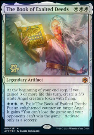 The Book of Exalted Deeds [Dungeons & Dragons: Adventures in the Forgotten Realms Prerelease Promos] - Magic: The Gathering - Card Brawlers | Quebec | Canada |