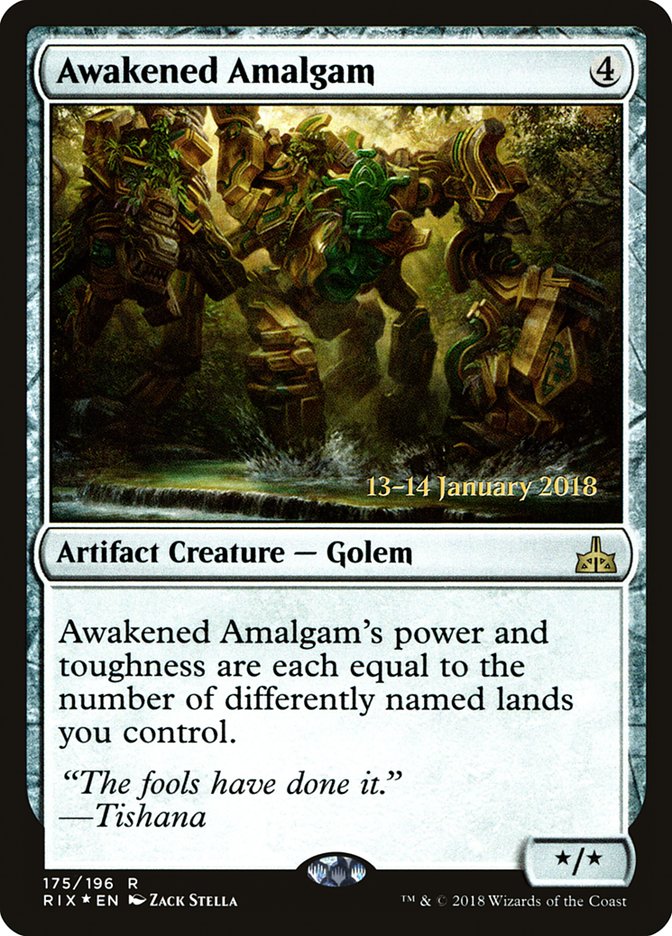 Awakened Amalgam [Rivals of Ixalan Prerelease Promos] - Magic: The Gathering - Card Brawlers | Quebec | Canada |