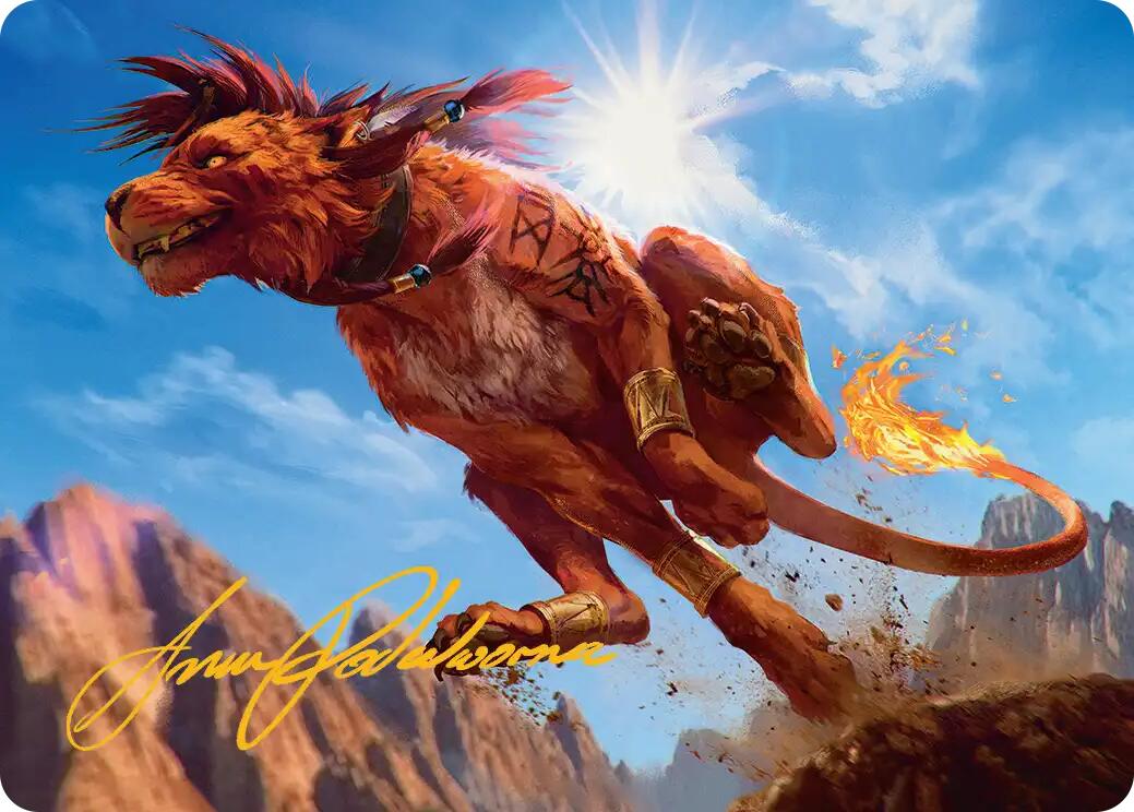 Red XIII, Proud Warrior Art Card (Gold-Stamped Signature) [FINAL FANTASY Art Series] - Magic: The Gathering - Card Brawlers | Quebec | Canada |