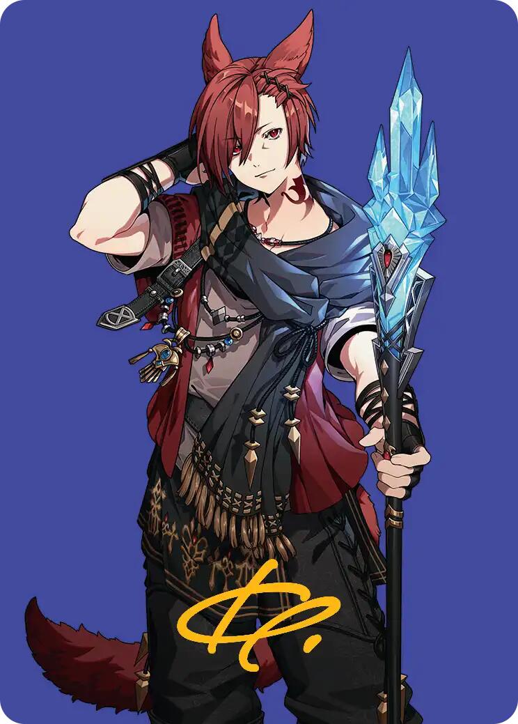 G'raha Tia, Scion Reborn Art Card (51) (Gold-Stamped Signature) [FINAL FANTASY Art Series] - Magic: The Gathering - Card Brawlers | Quebec | Canada |