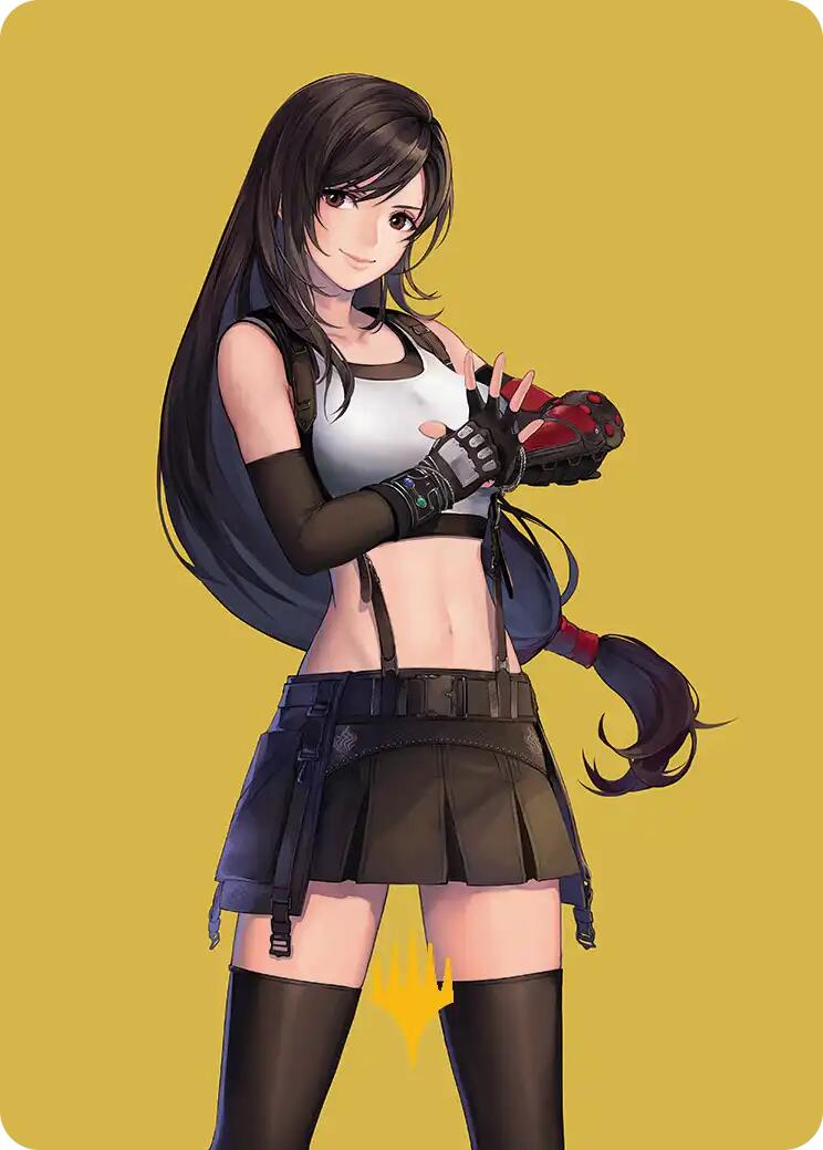 Tifa, Martial Artist Art Card (Gold-Stamped Planeswalker Symbol) [FINAL FANTASY Art Series] - Magic: The Gathering - Card Brawlers | Quebec | Canada |