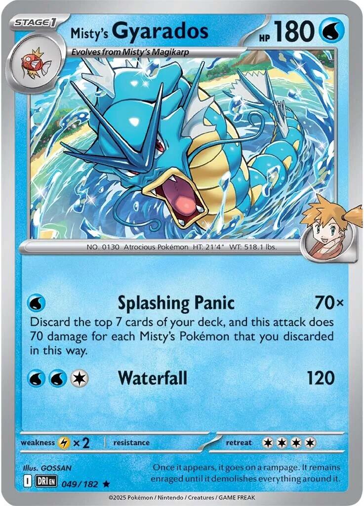 Misty's Gyarados (049/182) (Deck Exclusive) [Scarlet & Violet: Destined Rivals] - Pokémon - Card Brawlers | Quebec | Canada |