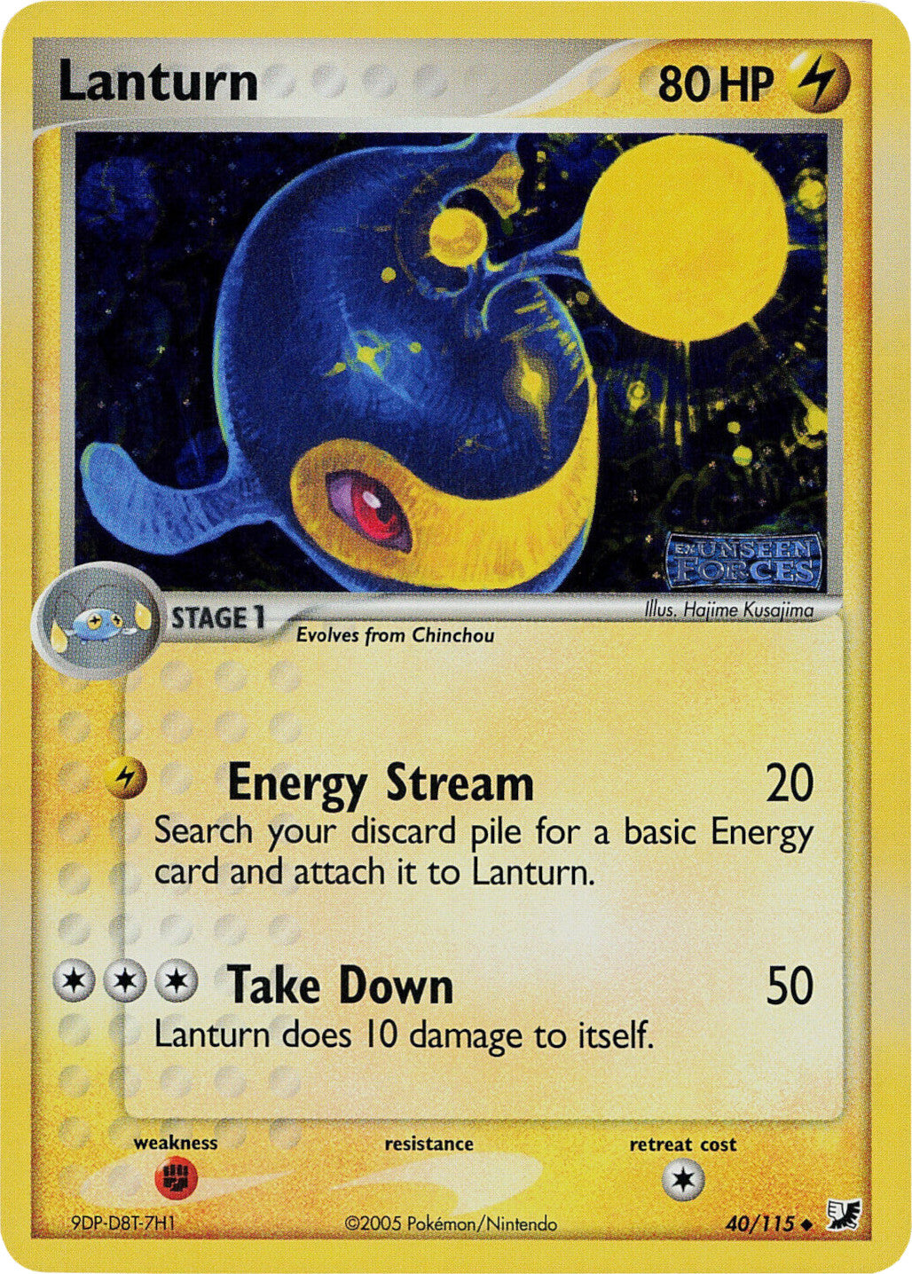 Lanturn (40/115) (Stamped) [EX: Unseen Forces] - Pokémon - Card Brawlers | Quebec | Canada |