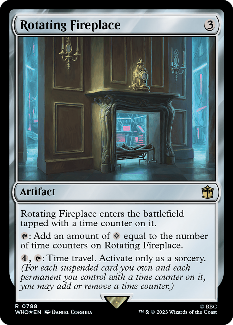 Rotating Fireplace (Surge Foil) [Doctor Who] - Magic: The Gathering - Card Brawlers | Quebec | Canada |