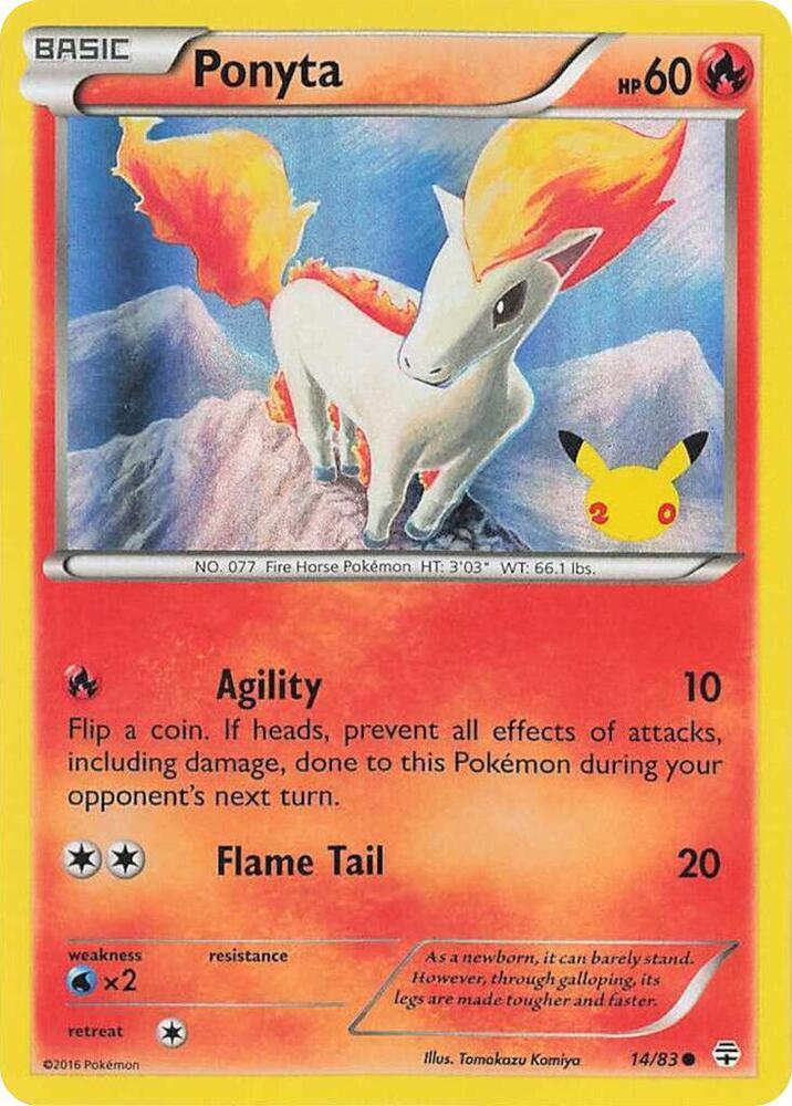 Ponyta (014/083) (UK Exclusive Promo) [Miscellaneous Cards] - Pokémon - Card Brawlers | Quebec | Canada |