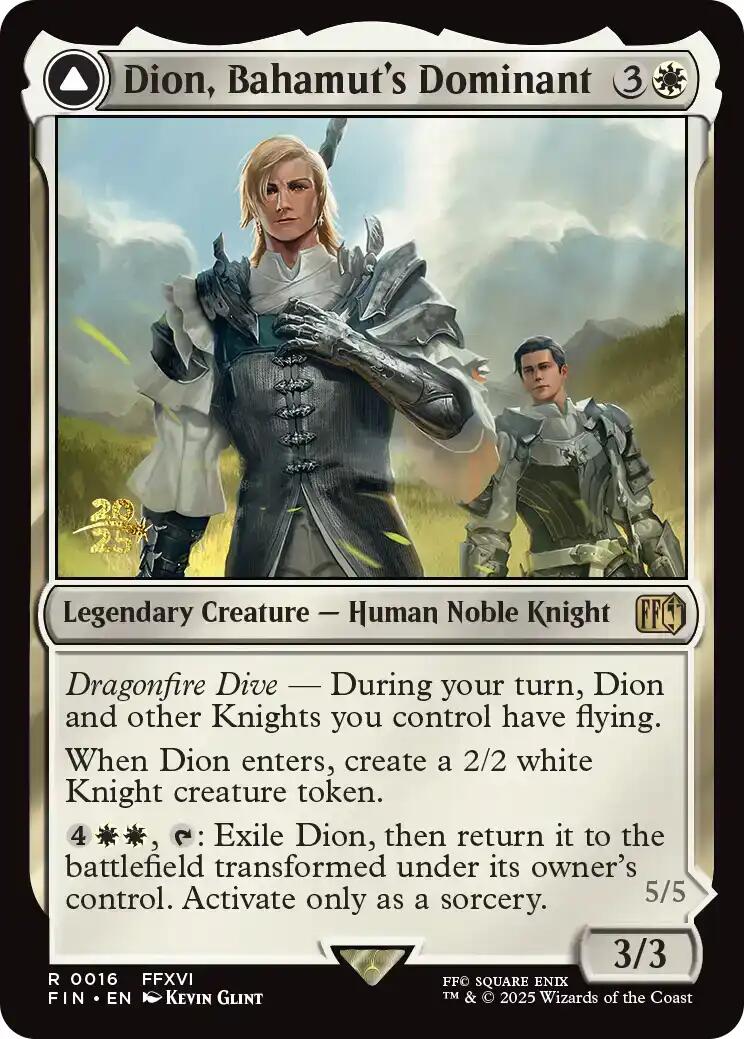 Dion, Bahamut's Dominant // Bahamut, Warden of Light [FINAL FANTASY Prerelease Promo] - Magic: The Gathering - Card Brawlers | Quebec | Canada |