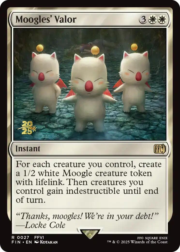 Moogles' Valor [FINAL FANTASY Prerelease Promo] - Magic: The Gathering - Card Brawlers | Quebec | Canada |