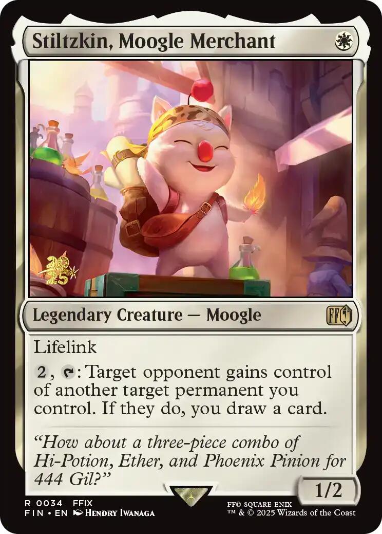 Stiltzkin, Moogle Merchant [FINAL FANTASY Prerelease Promo] - Magic: The Gathering - Card Brawlers | Quebec | Canada |