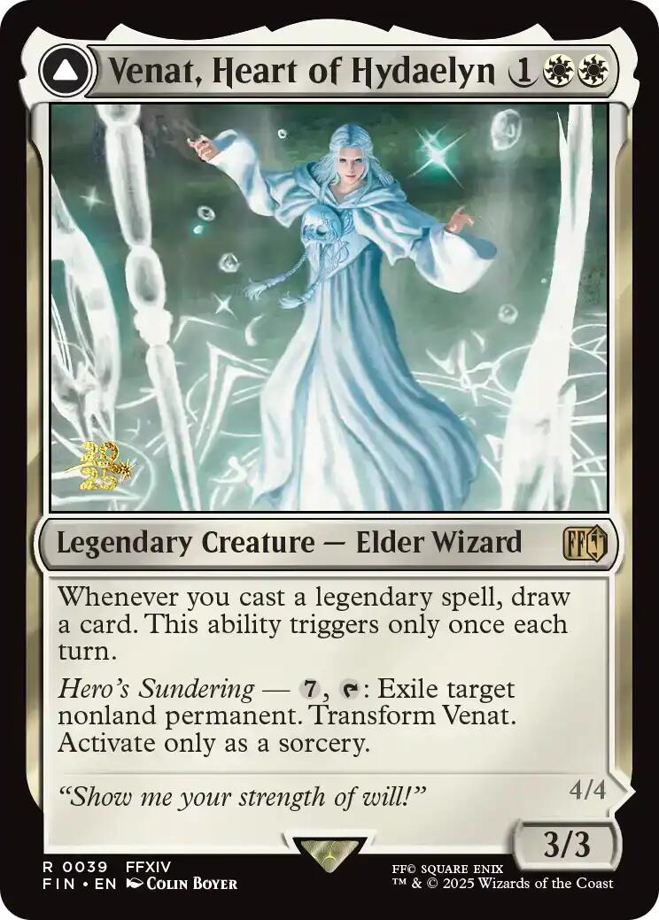 Venat, Heart of Hydaelyn // Hydaelyn, the Mothercrystal [FINAL FANTASY Prerelease Promo] - Magic: The Gathering - Card Brawlers | Quebec | Canada |