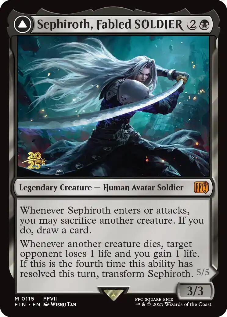 Sephiroth, Fabled SOLDIER [FINAL FANTASY Prerelease Promo] - Magic: The Gathering - Card Brawlers | Quebec | Canada |