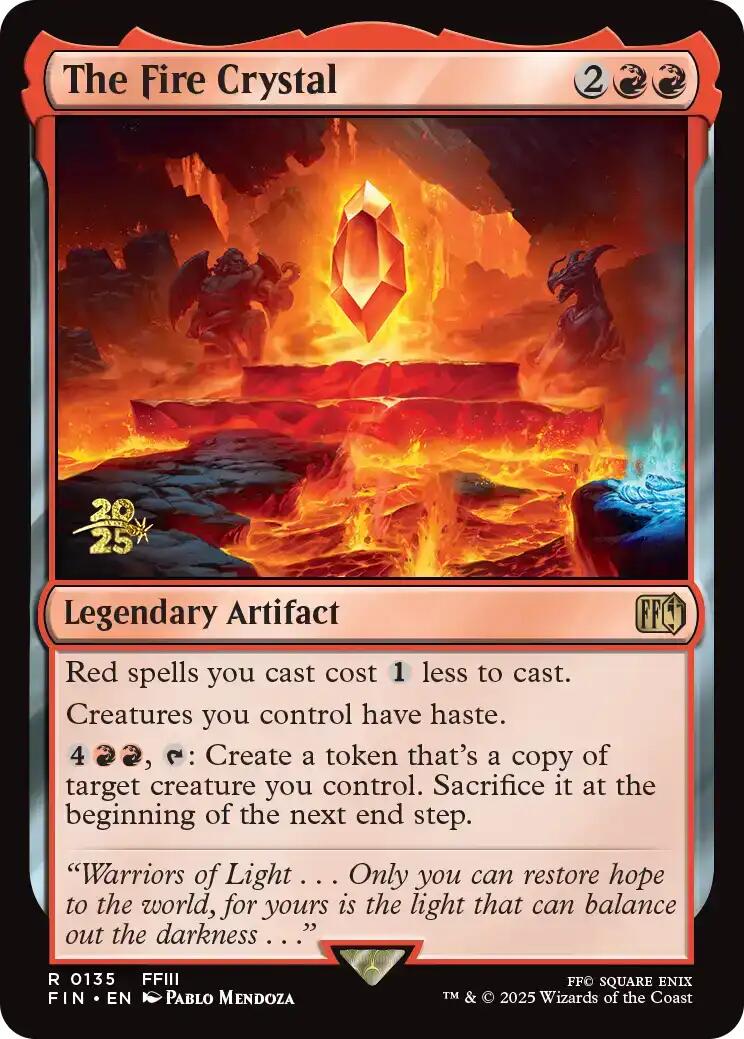 The Fire Crystal [FINAL FANTASY Prerelease Promo] - Magic: The Gathering - Card Brawlers | Quebec | Canada |