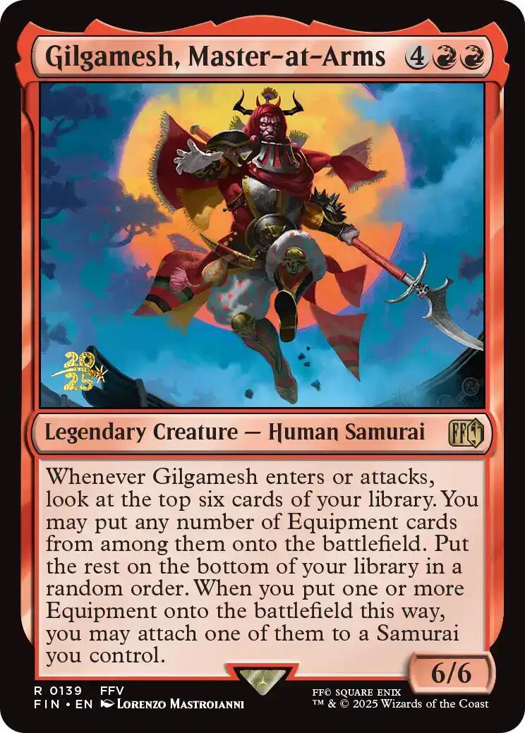 Gilgamesh, Master-at-Arms [FINAL FANTASY Prerelease Promo] - Magic: The Gathering - Card Brawlers | Quebec | Canada |