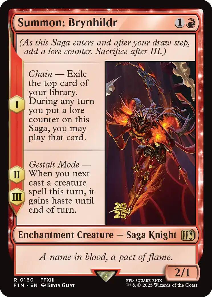 Summon: Brynhildr [FINAL FANTASY Prerelease Promo] - Magic: The Gathering - Card Brawlers | Quebec | Canada |