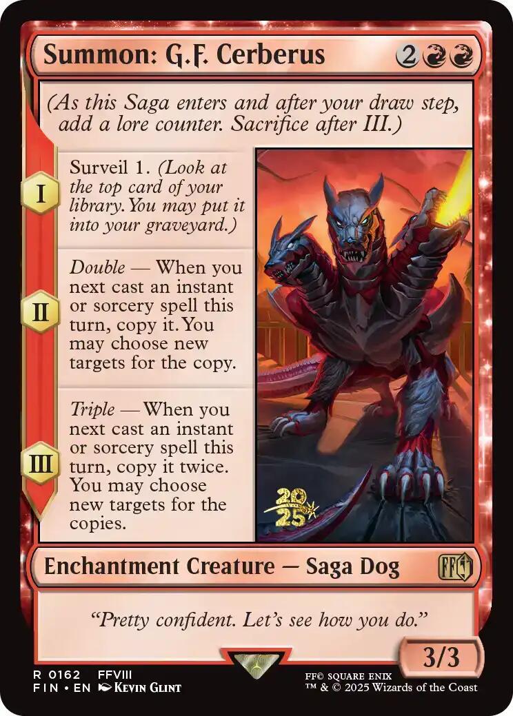 Summon: G.F. Cerberus [FINAL FANTASY Prerelease Promo] - Magic: The Gathering - Card Brawlers | Quebec | Canada |