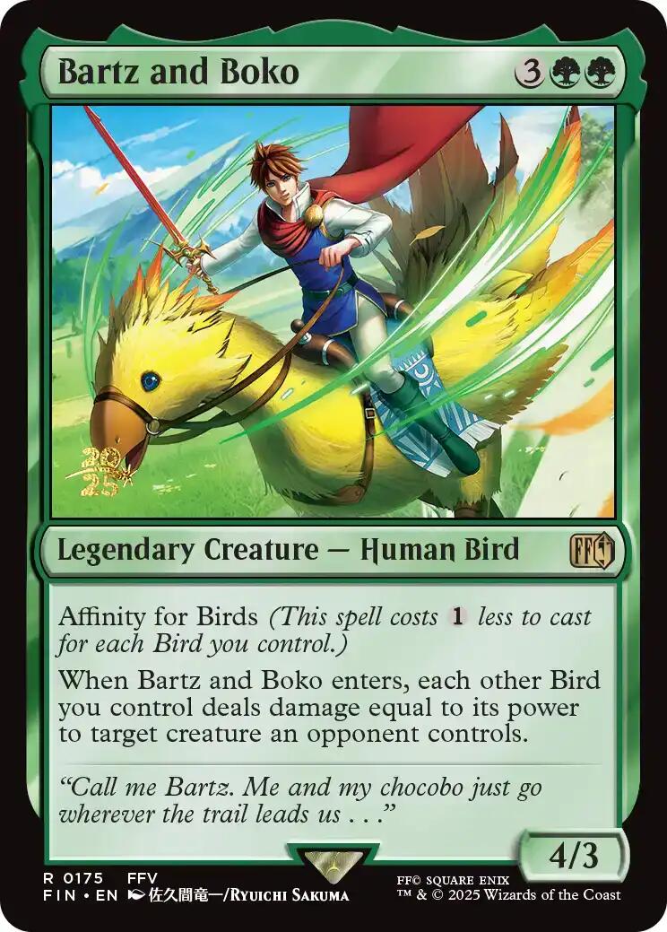 Bartz and Boko [FINAL FANTASY Prerelease Promo] - Magic: The Gathering - Card Brawlers | Quebec | Canada |