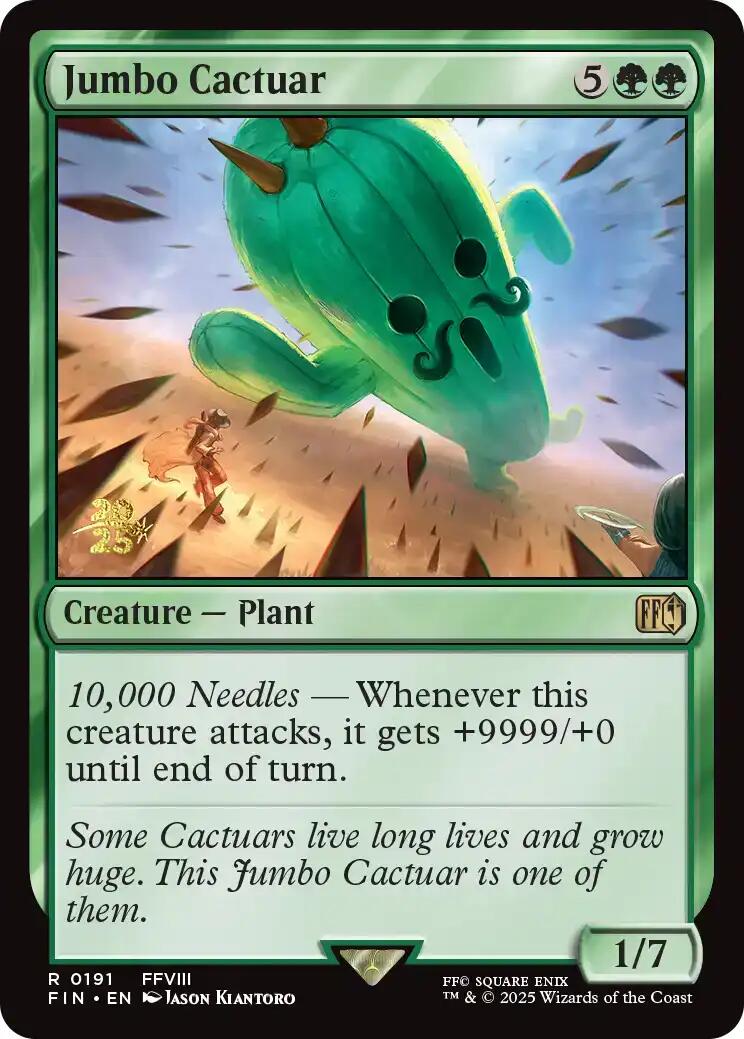 Jumbo Cactuar [FINAL FANTASY Prerelease Promo] - Magic: The Gathering - Card Brawlers | Quebec | Canada |