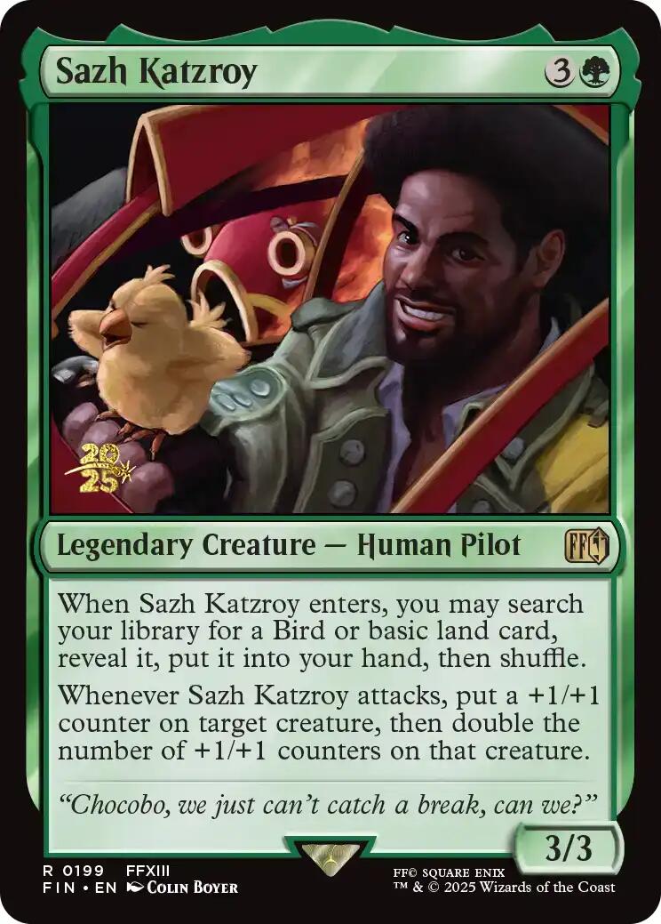 Sazh Katzroy [FINAL FANTASY Prerelease Promo] - Magic: The Gathering - Card Brawlers | Quebec | Canada |