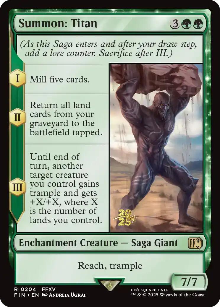 Summon: Titan [FINAL FANTASY Prerelease Promo] - Magic: The Gathering - Card Brawlers | Quebec | Canada |