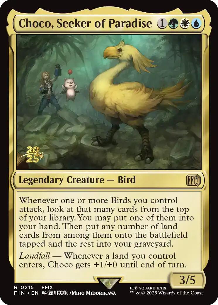 Choco, Seeker of Paradise [FINAL FANTASY Prerelease Promo] - Magic: The Gathering - Card Brawlers | Quebec | Canada |