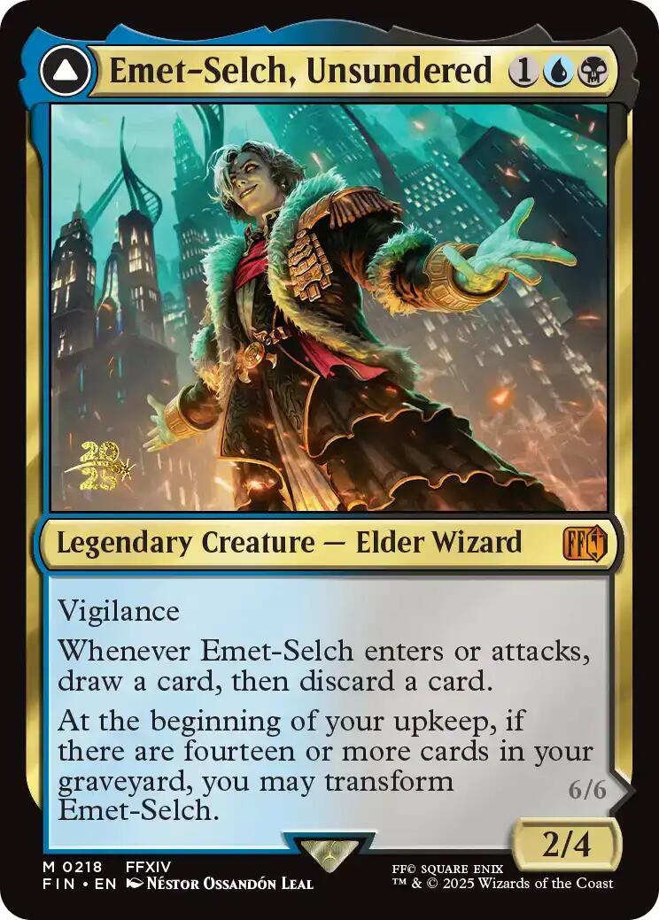 Emet-Selch, Unsundered // Hades, Sorcerer of Eld [FINAL FANTASY Prerelease Promo] - Magic: The Gathering - Card Brawlers | Quebec | Canada |