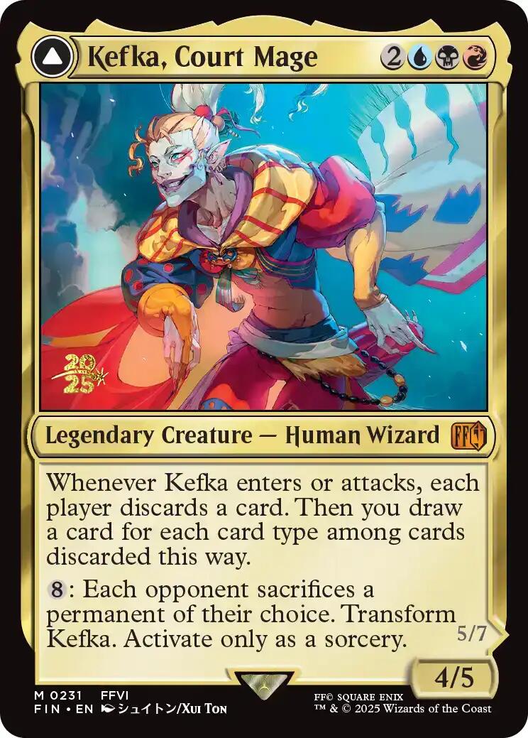 Kefka, Court Mage // Kefka, Ruler of Ruin [FINAL FANTASY Prerelease Promo] - Magic: The Gathering - Card Brawlers | Quebec | Canada |
