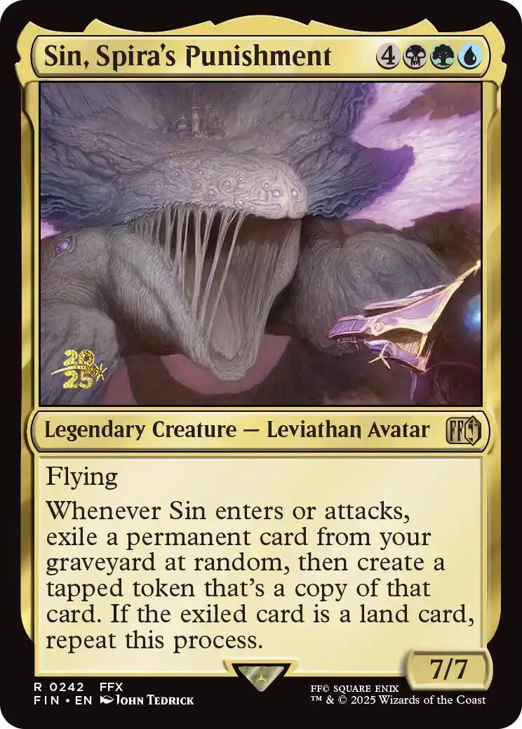 Sin, Spira's Punishment [FINAL FANTASY Prerelease Promo] - Magic: The Gathering - Card Brawlers | Quebec | Canada |