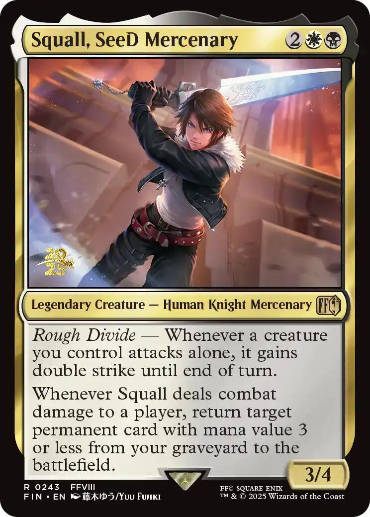 Squall, SeeD Mercenary [FINAL FANTASY Prerelease Promo] - Magic: The Gathering - Card Brawlers | Quebec | Canada |
