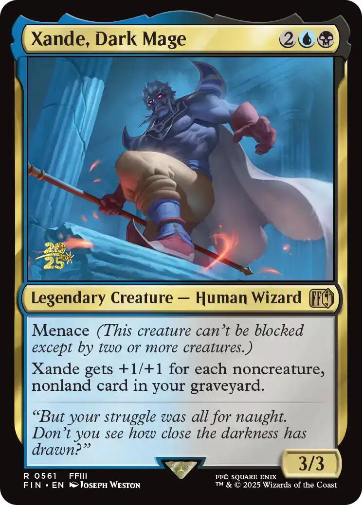 Xande, Dark Mage [FINAL FANTASY Prerelease Promo] - Magic: The Gathering - Card Brawlers | Quebec | Canada |