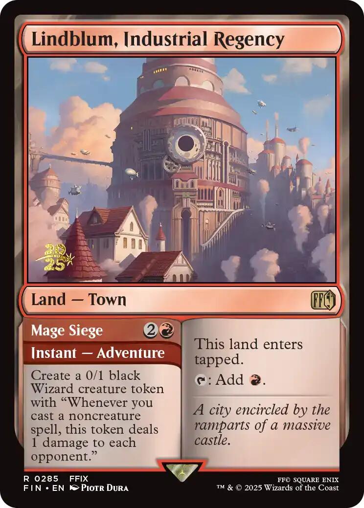 Lindblum, Industrial Regency [FINAL FANTASY Prerelease Promo] - Magic: The Gathering - Card Brawlers | Quebec | Canada |