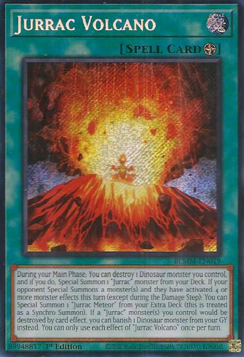 Jurrac Volcano [BLMM-EN019] Secret Rare - Yu-Gi-Oh! - Card Brawlers | Quebec | Canada |