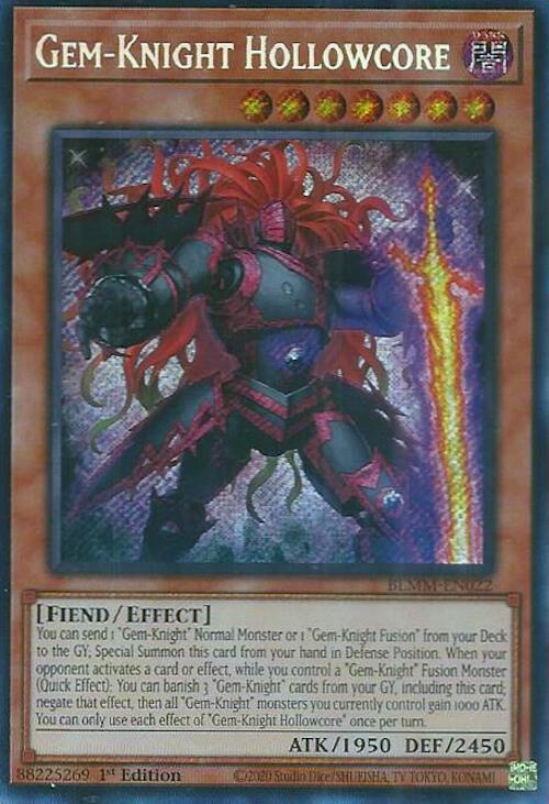 Gem-Knight Hollowcore [BLMM-EN022] Secret Rare - Yu-Gi-Oh! - Card Brawlers | Quebec | Canada |