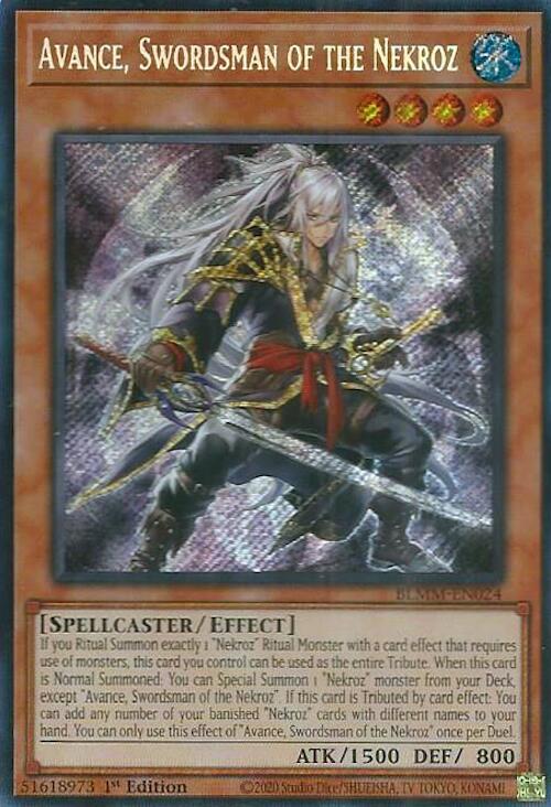 Avance, Swordsman of the Nekroz [BLMM-EN024] Secret Rare - Yu-Gi-Oh! - Card Brawlers | Quebec | Canada |