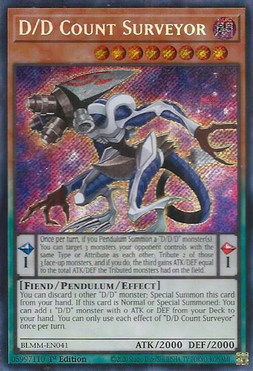 D/D Count Surveyor [BLMM-EN041] Secret Rare - Yu-Gi-Oh! - Card Brawlers | Quebec | Canada |