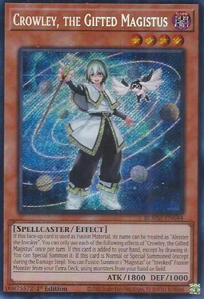 Crowley, the Gifted Magistus [BLMM-EN044] Secret Rare - Yu-Gi-Oh! - Card Brawlers | Quebec | Canada |
