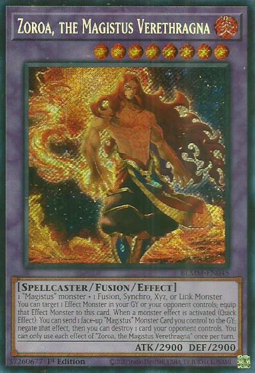 Zoroa, the Magistus Verethragna [BLMM-EN045] Secret Rare - Yu-Gi-Oh! - Card Brawlers | Quebec | Canada |