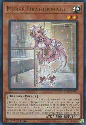 Nurse Dragonmaid [BLMM-EN054] Ultra Rare - Yu-Gi-Oh! - Card Brawlers | Quebec | Canada |